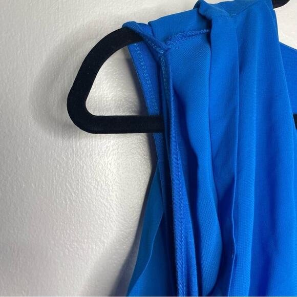 Y2K Joseph A  Blouse SZ 1X Cobalt  Blue Women's Drape 1980’s-90’s Boho - Picture 6 of 9